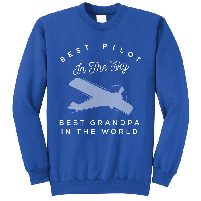 Best Pilot In The Sky Grandpa Granddaughter Gift Sweatshirt