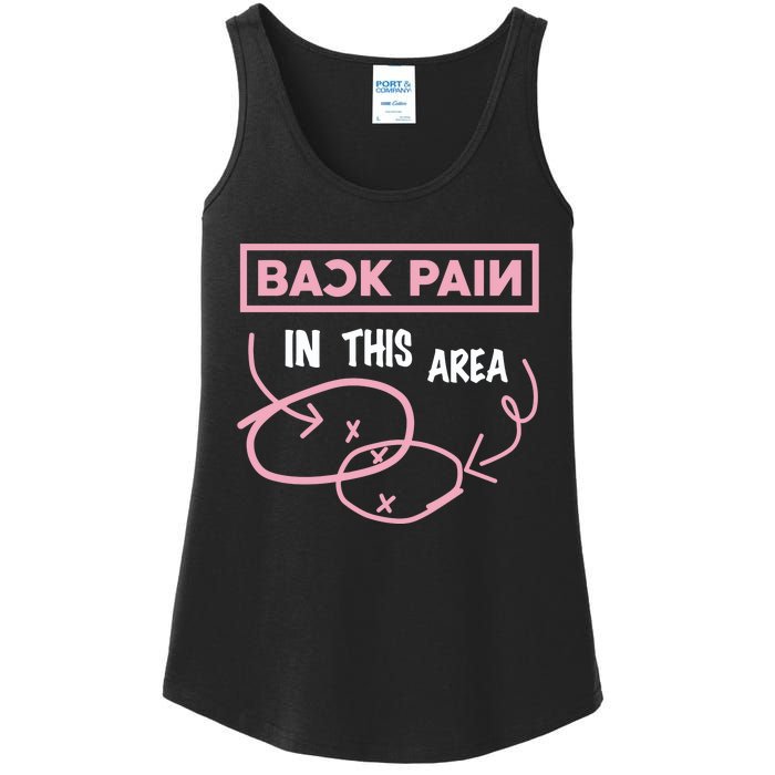 Back Pain In This Area Ladies Essential Tank