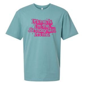 Birthday Party Its Me Hi Im The Birthday Girl Its Me Sueded Cloud Jersey T-Shirt