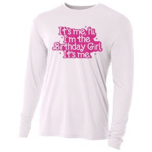 Birthday Party Its Me Hi Im The Birthday Girl Its Me Cooling Performance Long Sleeve Crew