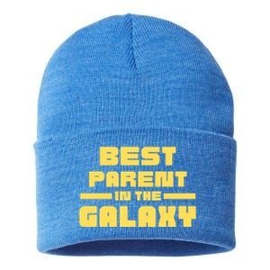 Best Parent In The Galaxy Gift Sustainable Knit Beanie