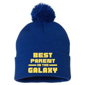 Best Parent In The Galaxy Gift Pom Pom 12in Knit Beanie