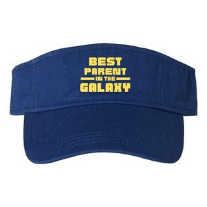 Best Parent In The Galaxy Gift Valucap Bio-Washed Visor