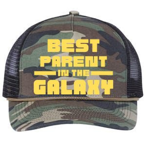 Best Parent In The Galaxy Gift Retro Rope Trucker Hat Cap