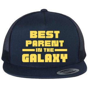 Best Parent In The Galaxy Gift Flat Bill Trucker Hat