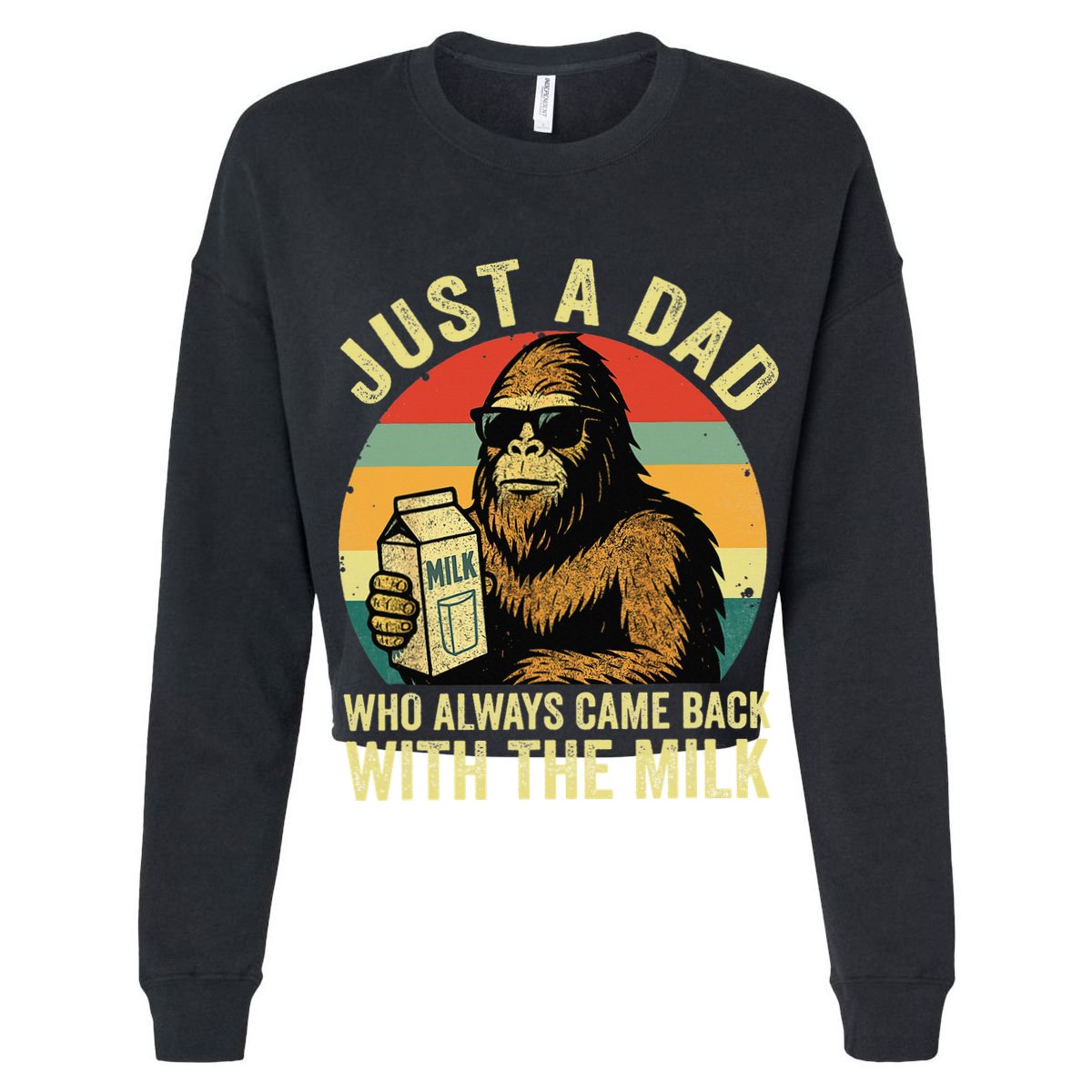 Bigfoot Papa Just A Dad Who Always Came Back With The Milk Premium T-Shirt
