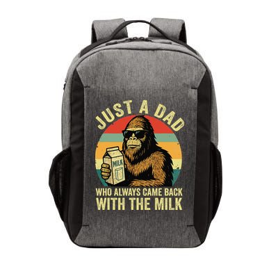 Bigfoot Papa Just A Dad Who Always Came Back With The Milk Vector Backpack