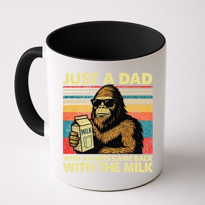 Bigfoot Papa Just A Dad Who Always Came Back With The Milk Mug