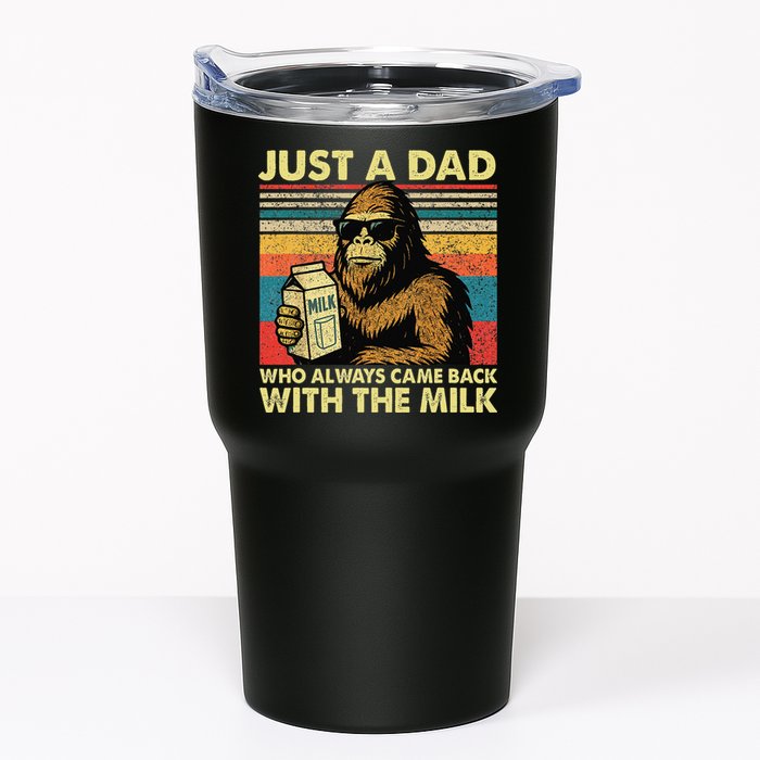 Bigfoot Papa Just A Dad Who Always Came Back With The Milk Tumbler