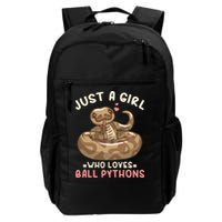 Ball Python Just A Girl Who Loves Ball Pythons Daily Commute Backpack