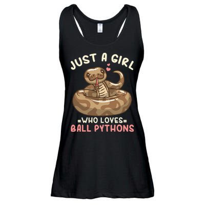 Ball Python Just A Girl Who Loves Ball Pythons Ladies Essential Flowy Tank