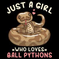 Ball Python Just A Girl Who Loves Ball Pythons Flat Bill Trucker Hat