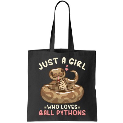 Ball Python Just A Girl Who Loves Ball Pythons Tote Bag