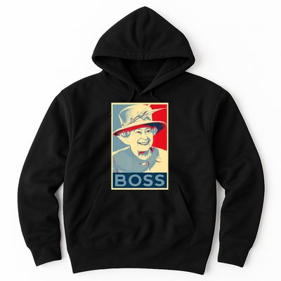 Boss Platinum Jubilee Queen Elizabeth Retro Hoodie