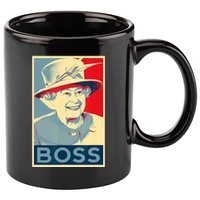 Boss Platinum Jubilee Queen Elizabeth Retro 11oz C Handle Ceramic Mug