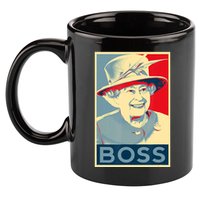 Boss Platinum Jubilee Queen Elizabeth Retro 11oz C Handle Ceramic Mug