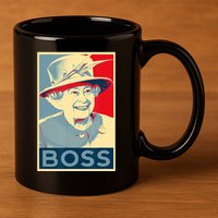 Boss Platinum Jubilee Queen Elizabeth Retro 11oz C Handle Ceramic Mug