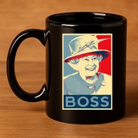 Boss Platinum Jubilee Queen Elizabeth Retro 11oz C Handle Ceramic Mug