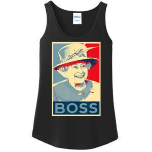 Boss Platinum Jubilee Queen Elizabeth Retro Ladies Essential Tank