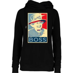 Boss Platinum Jubilee Queen Elizabeth Retro Womens Funnel Neck Pullover Hood