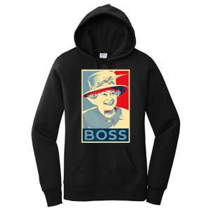 Boss Platinum Jubilee Queen Elizabeth Retro Women's Pullover Hoodie