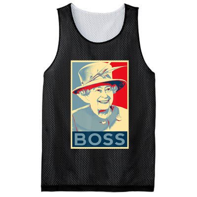 Boss Platinum Jubilee Queen Elizabeth Retro Mesh Reversible Basketball Jersey Tank