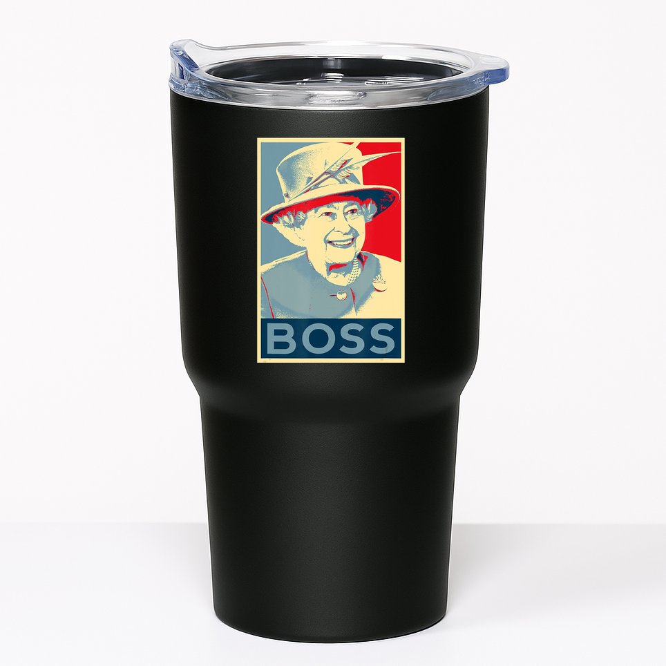 Boss Platinum Jubilee Queen Elizabeth Retro Tumbler