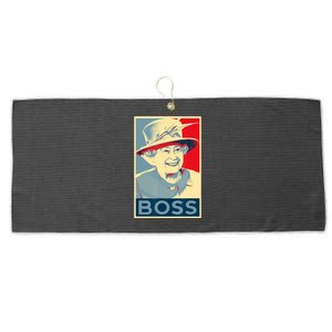 Boss Platinum Jubilee Queen Elizabeth Retro Large Microfiber Waffle Golf Towel