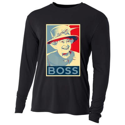 Boss Platinum Jubilee Queen Elizabeth Retro Cooling Performance Long Sleeve Crew