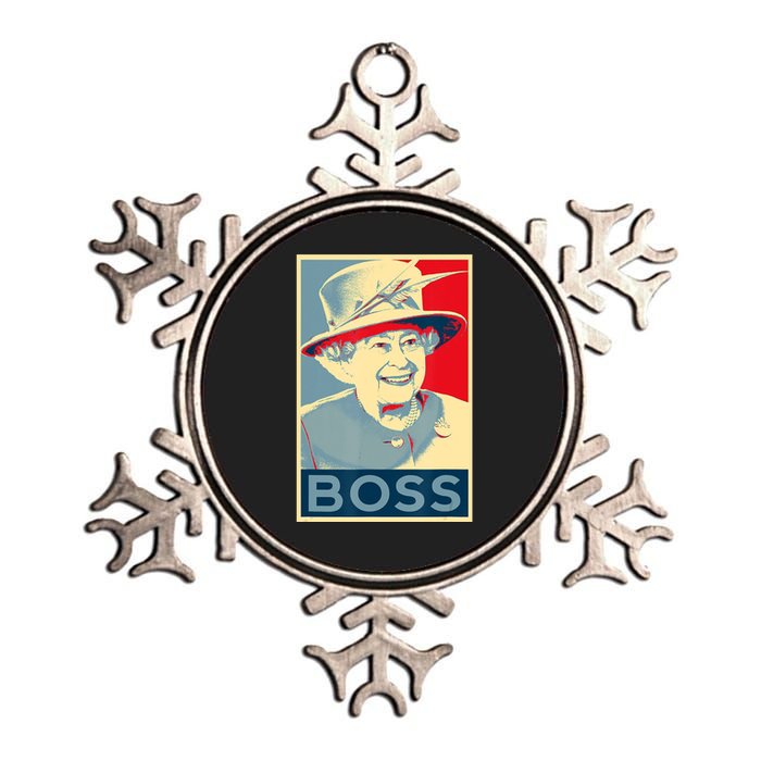 Boss Platinum Jubilee Queen Elizabeth Retro Metallic Star Ornament