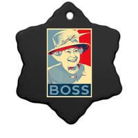 Boss Platinum Jubilee Queen Elizabeth Retro Ceramic Star Ornament