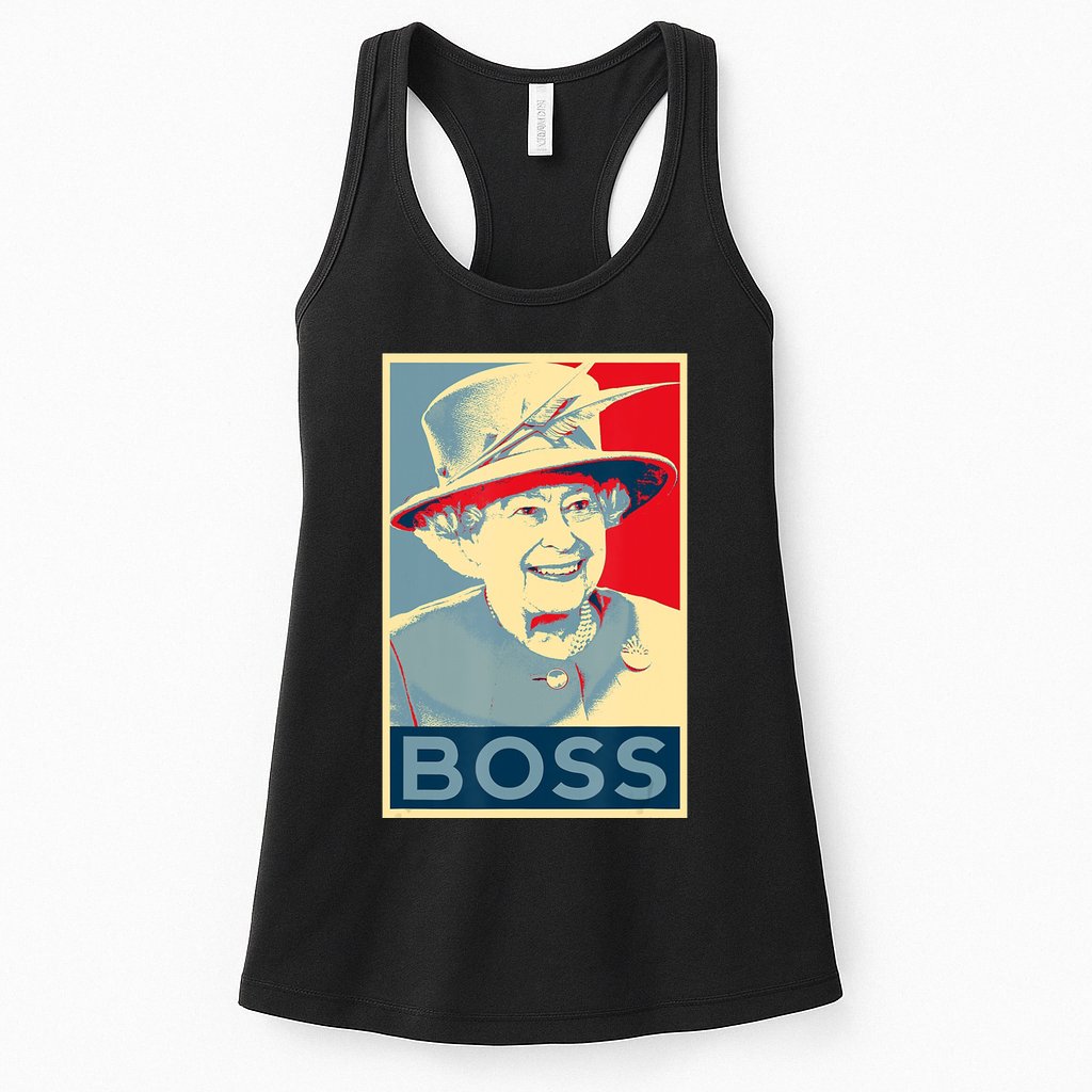 Boss Platinum Jubilee Queen Elizabeth Retro Womens Tank Top