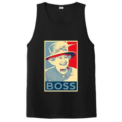 Boss Platinum Jubilee Queen Elizabeth Retro PosiCharge Competitor Tank