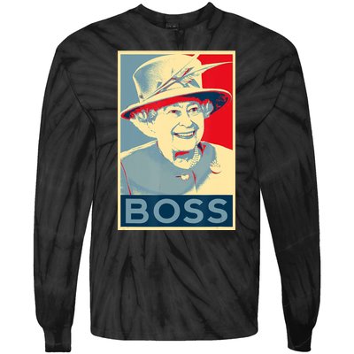 Boss Platinum Jubilee Queen Elizabeth Retro Tie-Dye Long Sleeve Shirt