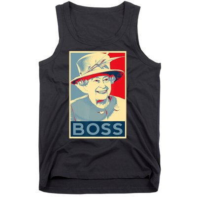 Boss Platinum Jubilee Queen Elizabeth Retro Tank Top