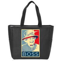 Boss Platinum Jubilee Queen Elizabeth Retro Zip Tote Bag