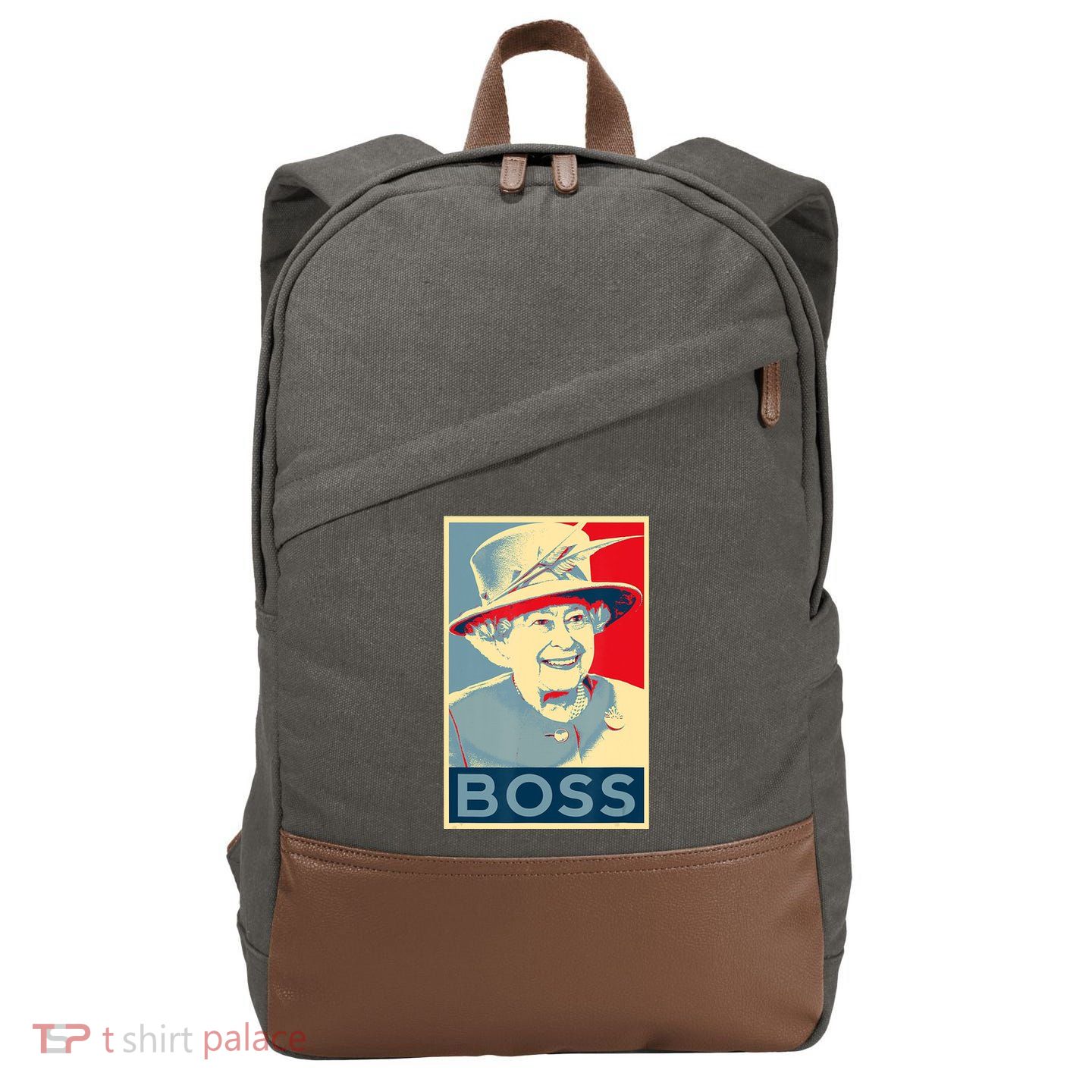 Boss Platinum Jubilee Queen Elizabeth Retro Cotton Canvas Backpack
