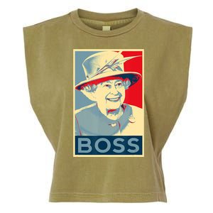 Boss Platinum Jubilee Queen Elizabeth Retro Garment-Dyed Women's Muscle Tee