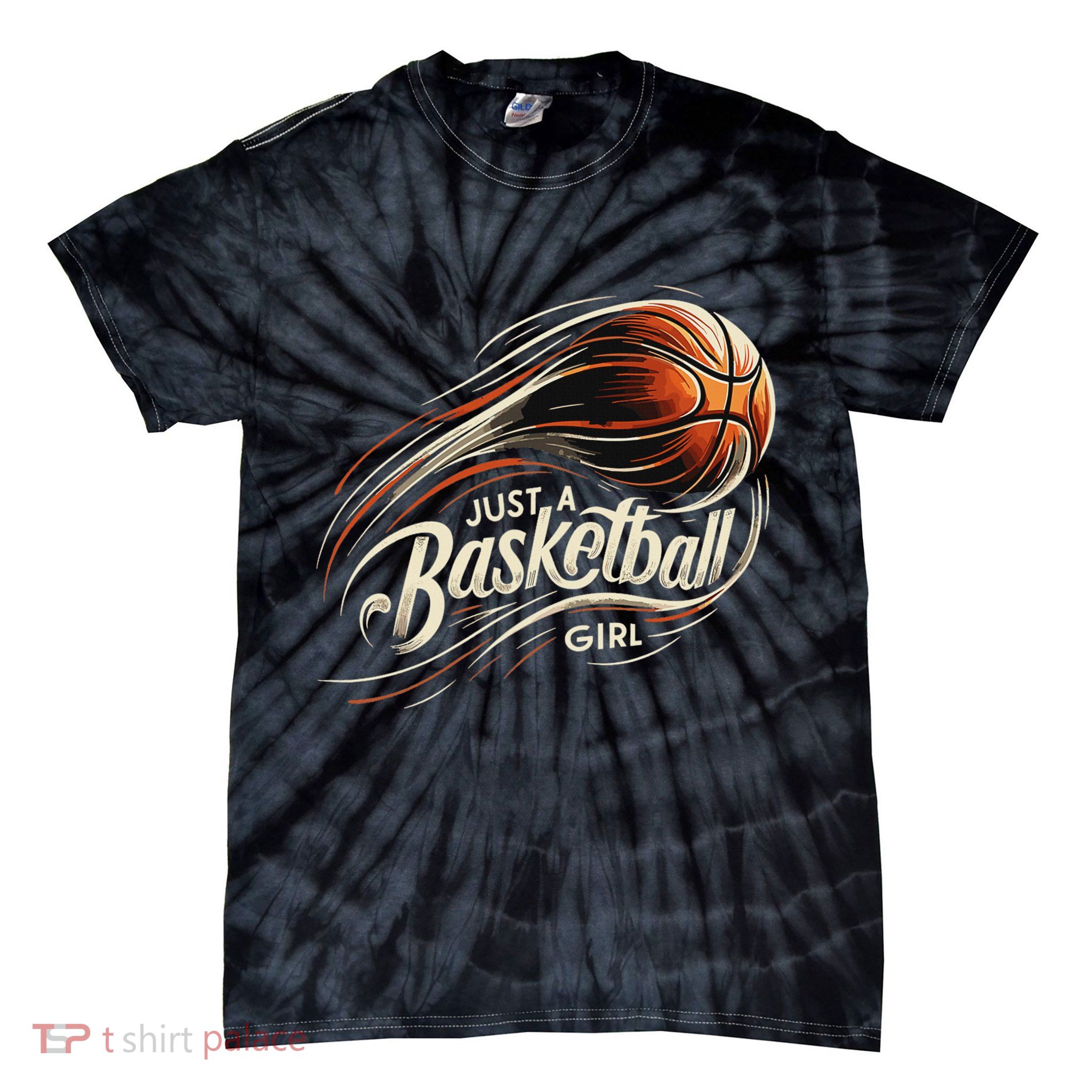 Basketball Player Just A Basketball Girl Tie-Dye T-Shirt
