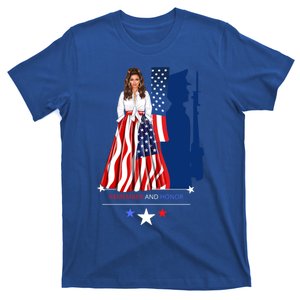 Black Patriotic Juneteenth Queen Remember And Honor Flag Cool Gift T-Shirt