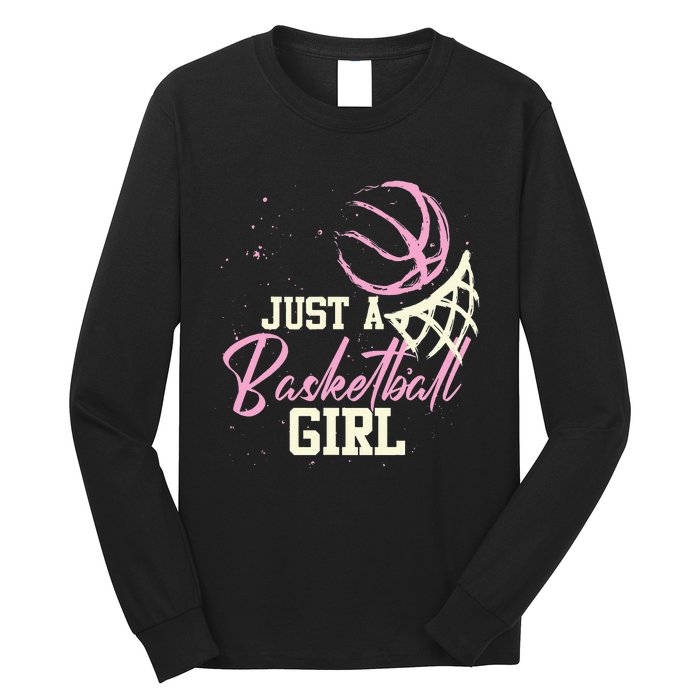  Basketball Player Just A Who Loves Basketball Long Sleeve Shirt