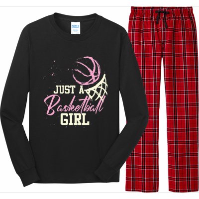  Basketball Player Just A Who Loves Basketball Long Sleeve Pajama Set