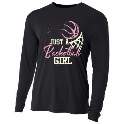  Basketball Player Just A Who Loves Basketball Cooling Performance Long Sleeve Crew