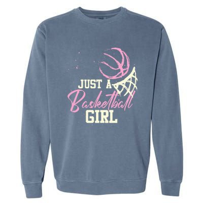  Basketball Player Just A Who Loves Basketball Garment-Dyed Sweatshirt