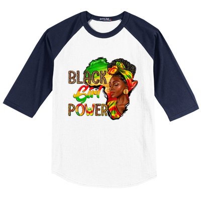 Black Power Juneteenth Celebrating Black Freedom 1865 Gift Baseball Sleeve Shirt