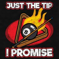 Billiards Player Just The Tip Promise Magic Shot Pool Funny Gift Ladies PosiCharge Tri-Blend Wicking Tank