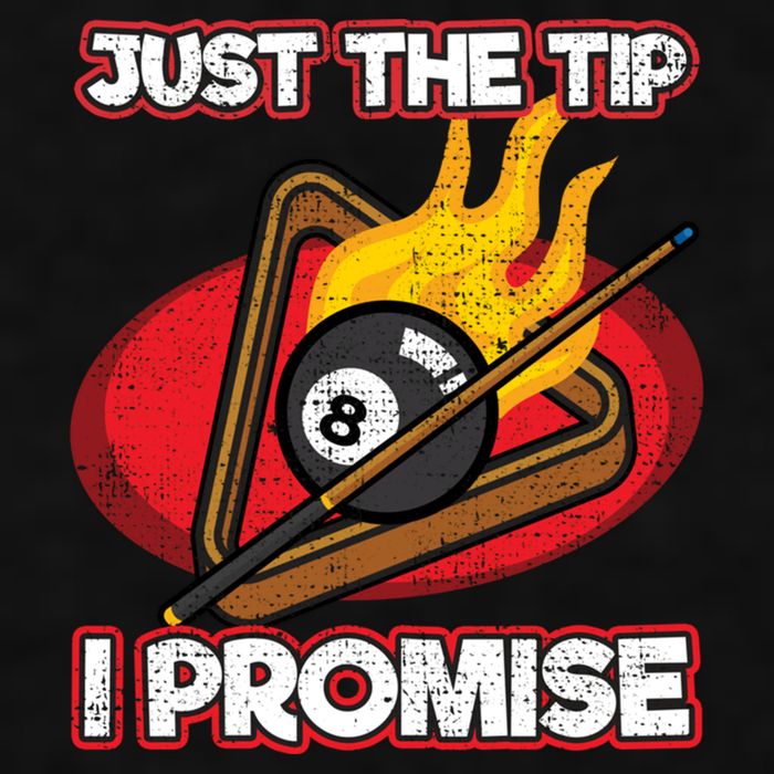 Billiards Player Just The Tip Promise Magic Shot Pool Funny Gift Ladies PosiCharge Tri-Blend Wicking Tank