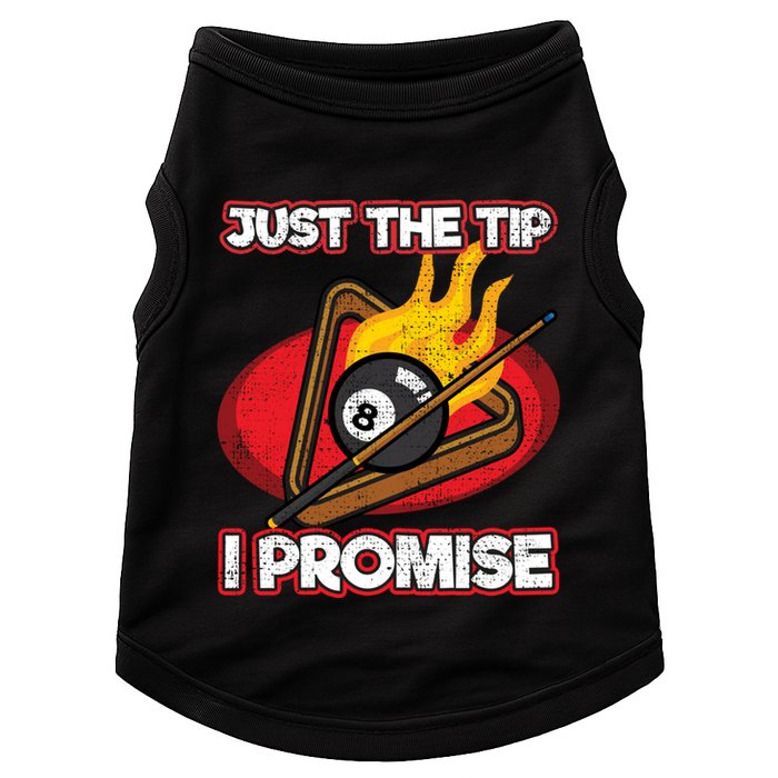 Billiards Player Just The Tip Promise Magic Shot Pool Funny Gift Doggie Tank