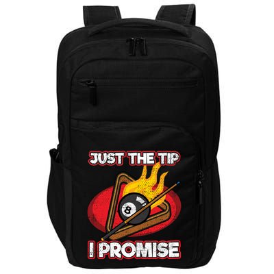 Billiards Player Just The Tip Promise Magic Shot Pool Funny Gift Impact Tech Backpack