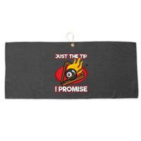 Billiards Player Just The Tip Promise Magic Shot Pool Funny Gift Large Microfiber Waffle Golf Towel
